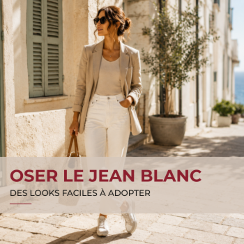image Comment porter un jean blanc femme ?
