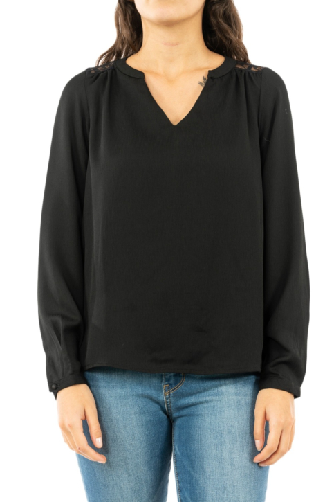 tee shirt manches longues only 15194008 eva noir main product photo