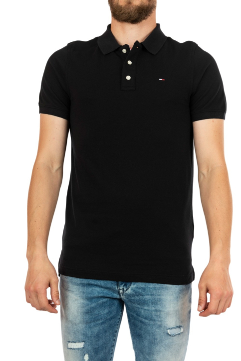 polos tommy jeans dm0dm04266 noir main product photo