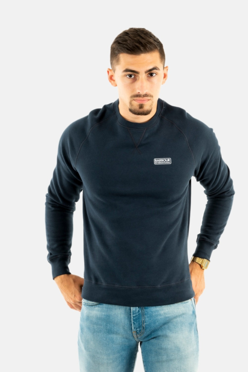 sweat barbour intl essential crew sweat bleu main product photo