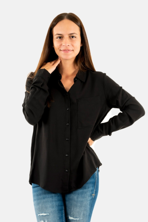 chemisier ichi main 194008 black main product photo