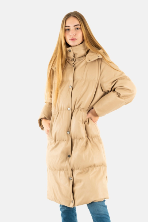 blousons et vestes guess jeans emilie long jacket g133 smoked peach main product photo