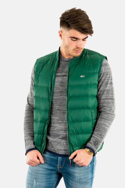 gilets ss manche tommy jeans dm0dm10964 vert main product photo