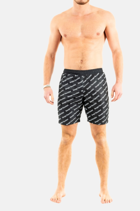 maillot de bains sergio tacchini ripetizione 550-blk/wht main product photo