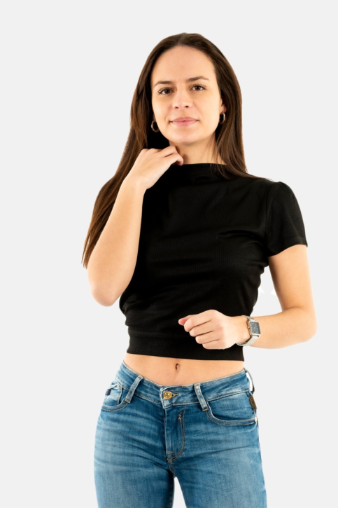 tee shirt guess jeans aura noir main product photo