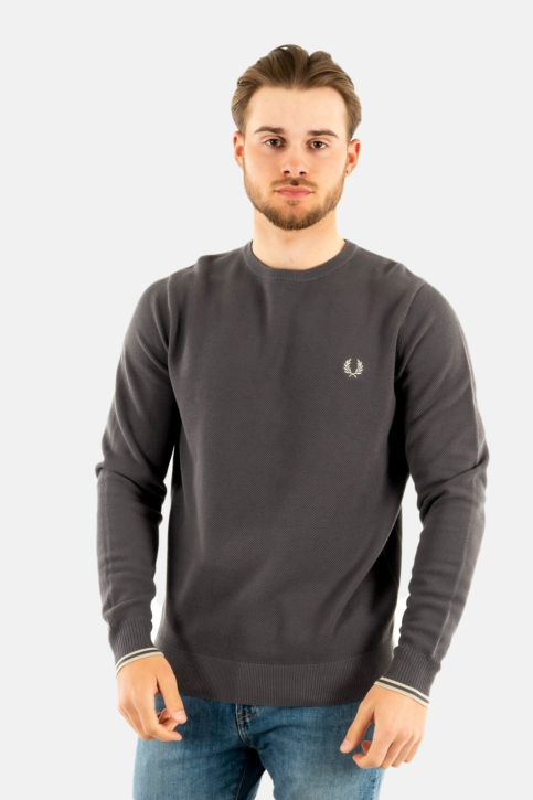 sweat fred perry k3535 gris main product photo