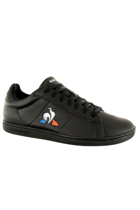 Baskets basses le coq sportif courtset triple black main product photo