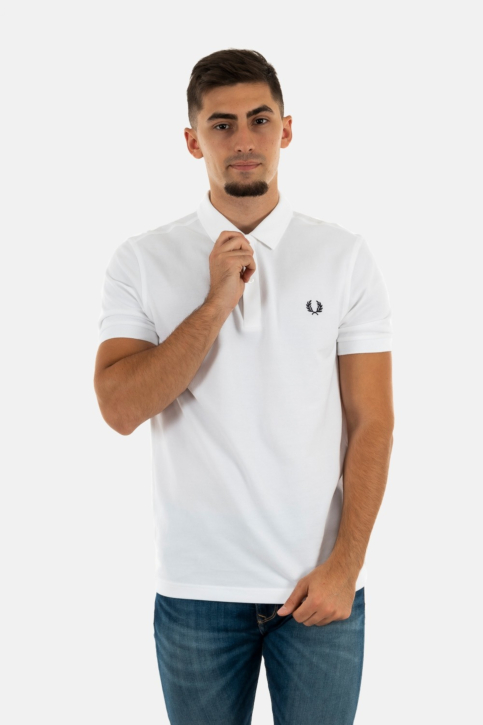 Polos fred perry plain 100 white main product photo