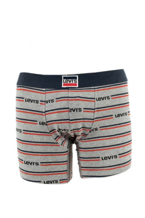 calecons et slips levi's® organic cotton sprtswr aop boxer brief 001 navy / grey main product photo