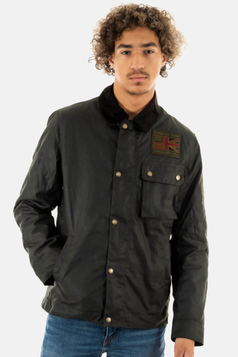 Blousons et vestes barbour intl workers wax sg91 sage main product photo