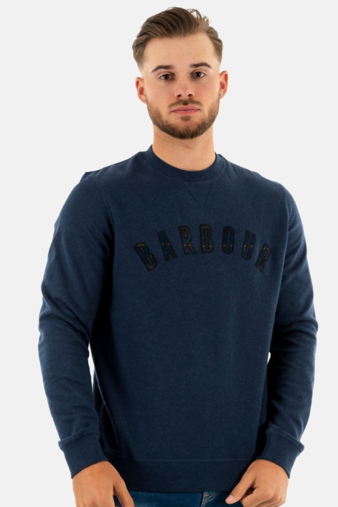 Sweat barbour debson crew ny72 navy marl main product photo