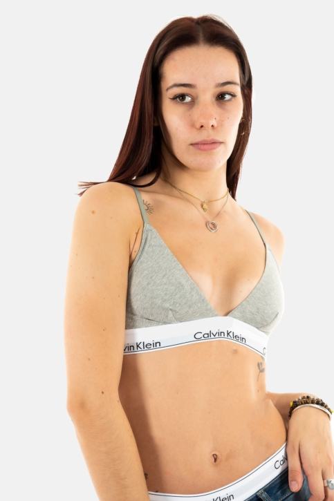 Brassieres calvin klein jeans triangle unlined 20 grey heather main product photo