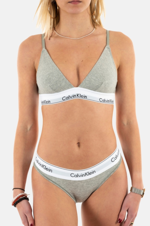 Culottes et strings calvin klein jeans bikini 20 grey heather main product photo