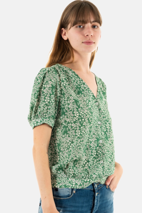 chemisier manches courtes freeman t. porter torelle bucolic p101 f1143 foliage green main product photo