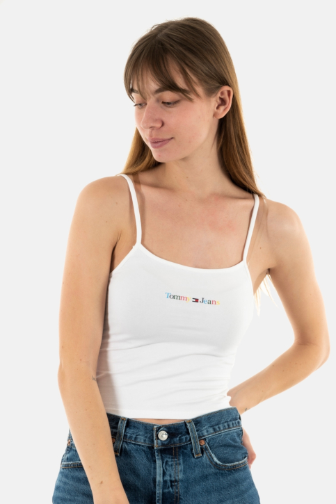 débardeurs tommy jeans dw0dw15442 ybr white main product photo