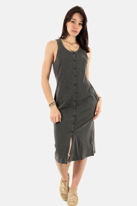 robe superdry vintage jersey button afb washed black main product photo