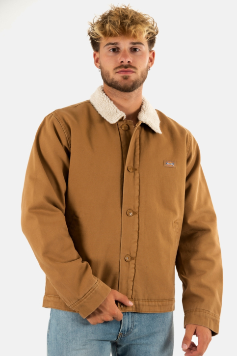 Blousons et vestes dickies duck canvas jackt c411 sw brown main product photo