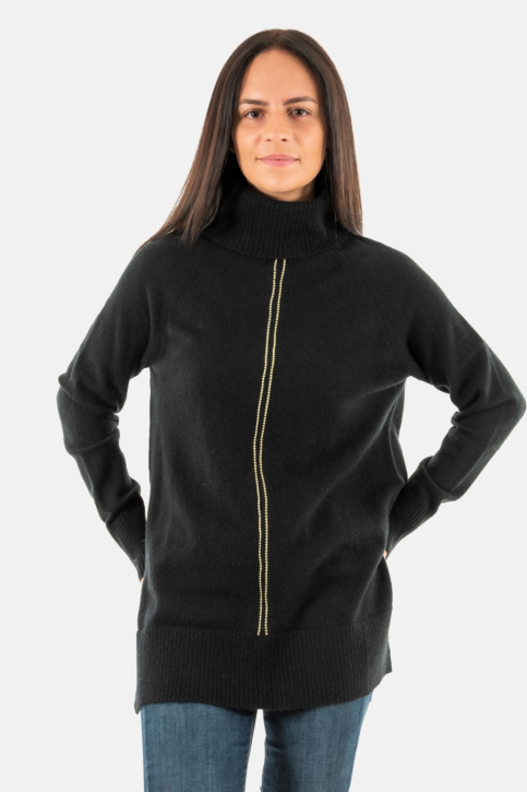 gilets cardigans lola casademunt jersey cuello alto negro main product photo