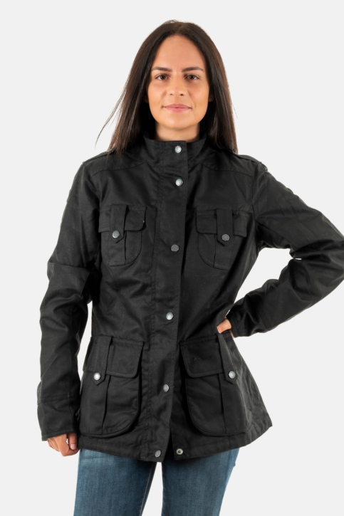 blousons et vestes barbour winter defence wax bk11 black/classic main product photo