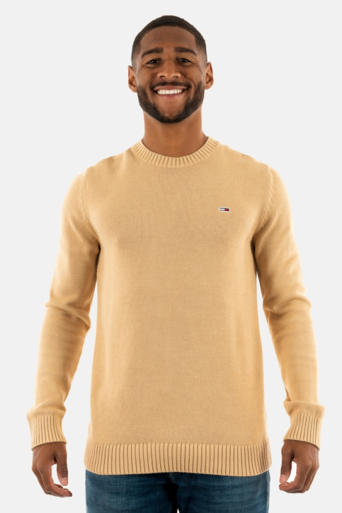 pull hiver tommy jeans dm0dm11856 ab0 tawny sand main product photo