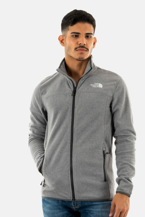 Gilets cardigans the north face 100 glac fz dyy1 medium grey heather main product photo