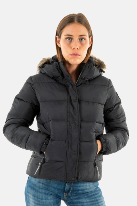 doudounes superdry faux fur 12a jet black main product photo