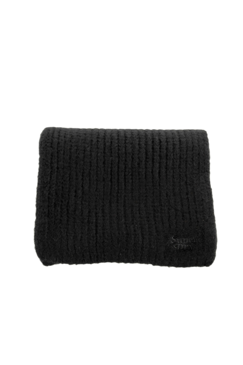 echarpe superdry rib knit 02a black main product photo