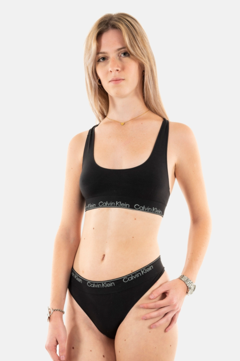 Culottes et strings calvin klein jeans thong ub1 black main product photo