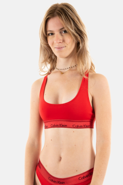 Brassieres calvin klein jeans unlined bralette xat rouge main product photo