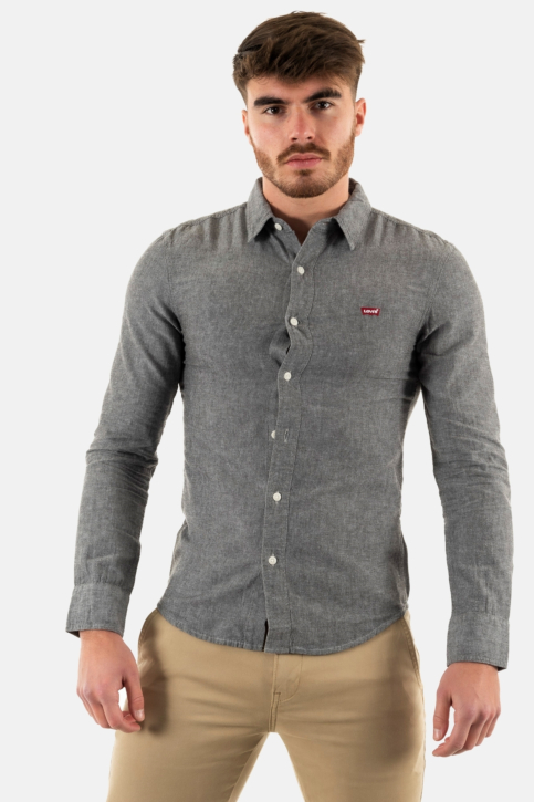 Chemise levi's® ls battery hù shirt slim 0018 black agate main product photo