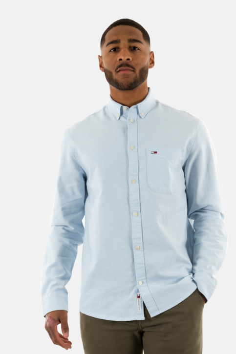 Chemise tommy jeans reg oxford cdn chambray blue main product photo
