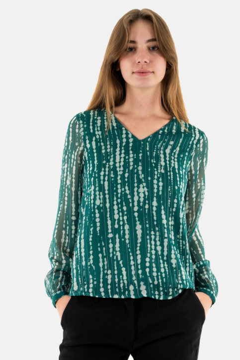 tee shirt manches longues only noele aventurine main product photo