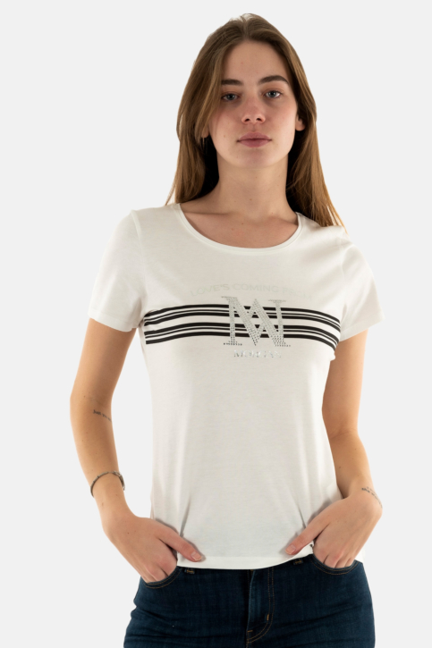 Tee shirt morgan 241-donna ecru main product photo