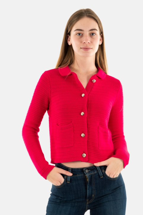 Gilets cardigans morgan 241-mdog fuchsia main product photo