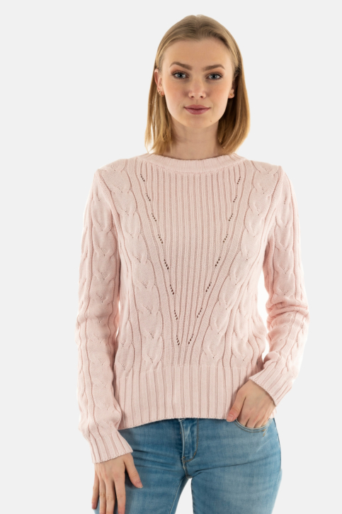 Pull léger guess jeans elle rn a60w low key pink main product photo