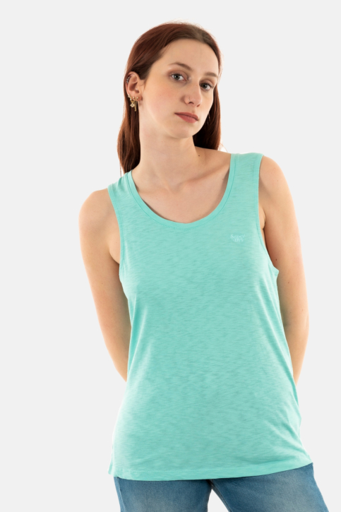 Débardeurs superdry scoop neck tank dus fluro mint main product photo