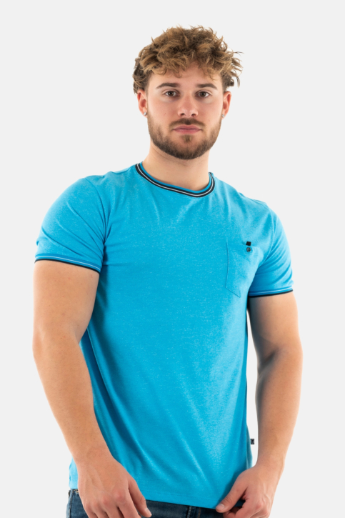 Tee shirt Benson & Cherry tebeau bleu main product photo