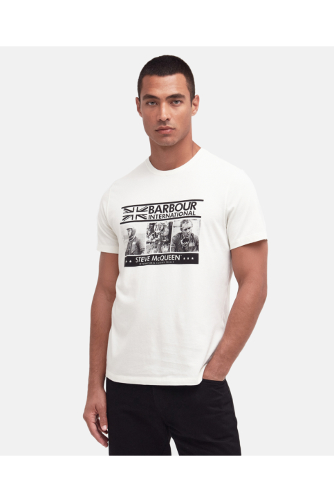 Tee shirt barbour intl charge wh32 whisper white main product photo