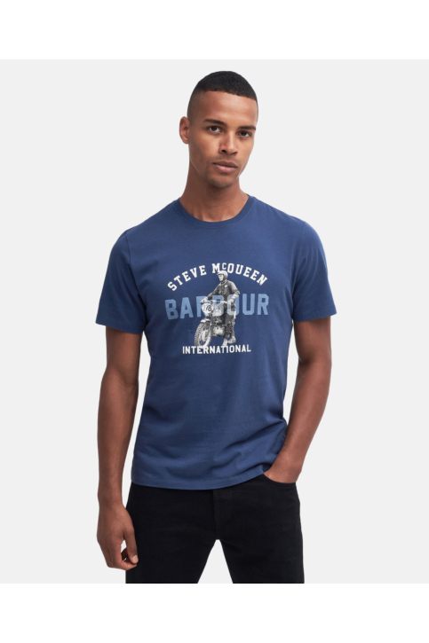 Tee shirt barbour intl speedway ny55 washed cobalt main product photo