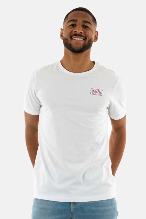 Tee shirt kulte stamp white main product photo