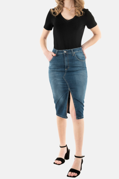 Jupe please g0fa 1670 blu denim main product photo
