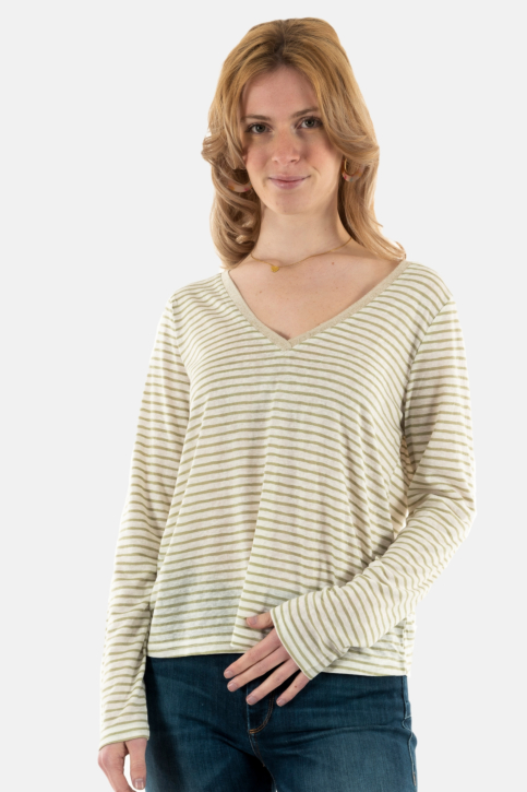 Tee shirt manches longues grace & mila martin_12372 vert main product photo