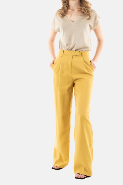 Pantalons grace & mila marc_12315 ocre main product photo