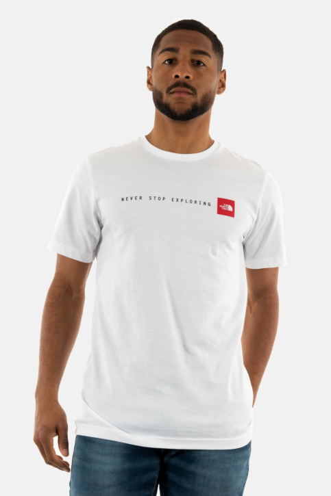 Tee shirt the north face men’s s/s never stop exploring tee fn41 white main product photo