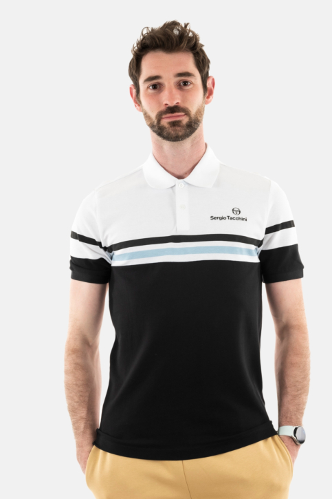 Polos sergio tacchini golfetta 075-wht/bbe main product photo