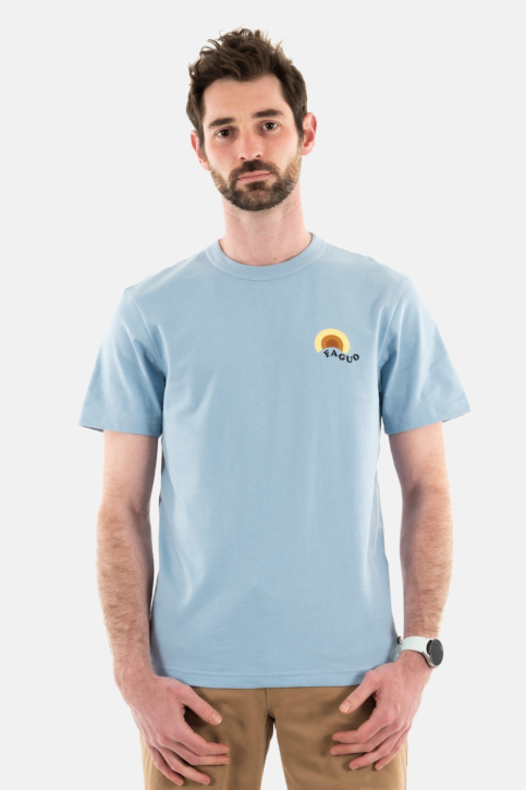 Tee shirt faguo lugny blu01 main product photo