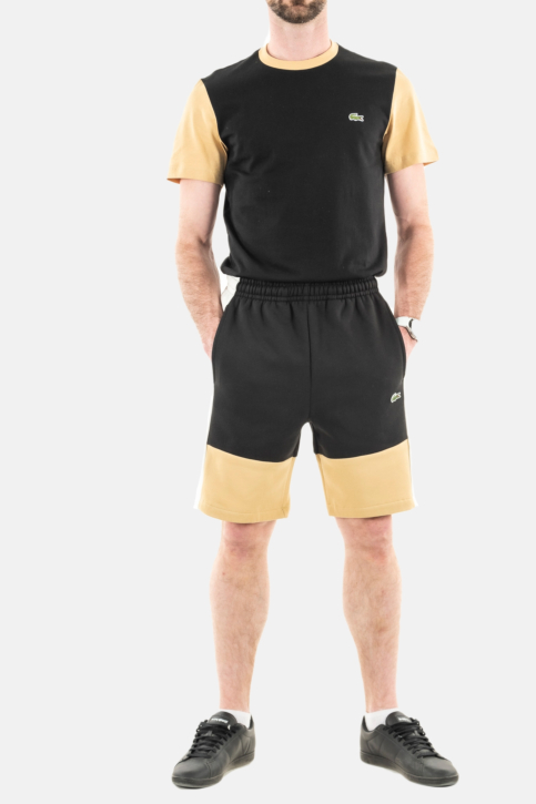 Shorts bermudas lacoste gh1319 ik0 noir/farine-croissant main product photo