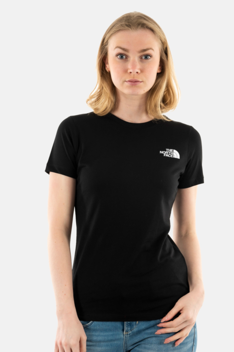 Tee shirt the north face women’s s/s box nse slim tee jk31 black main product photo