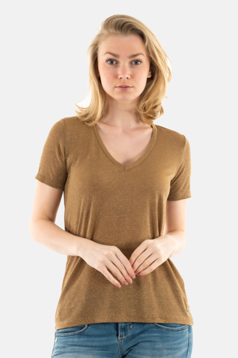 Tee shirt please t0ay 2483 sabbia/oro main product photo