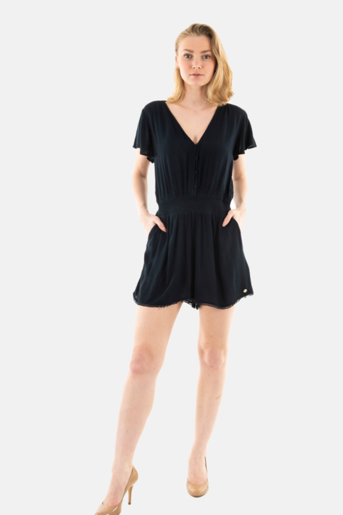 Robe superdry short sleeve beach playsuit 98t eclipse navy main product photo